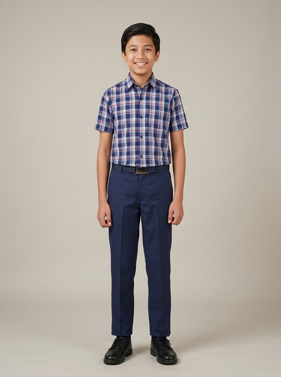 Octave Royal Tartan Check & Navy Formal Uniform